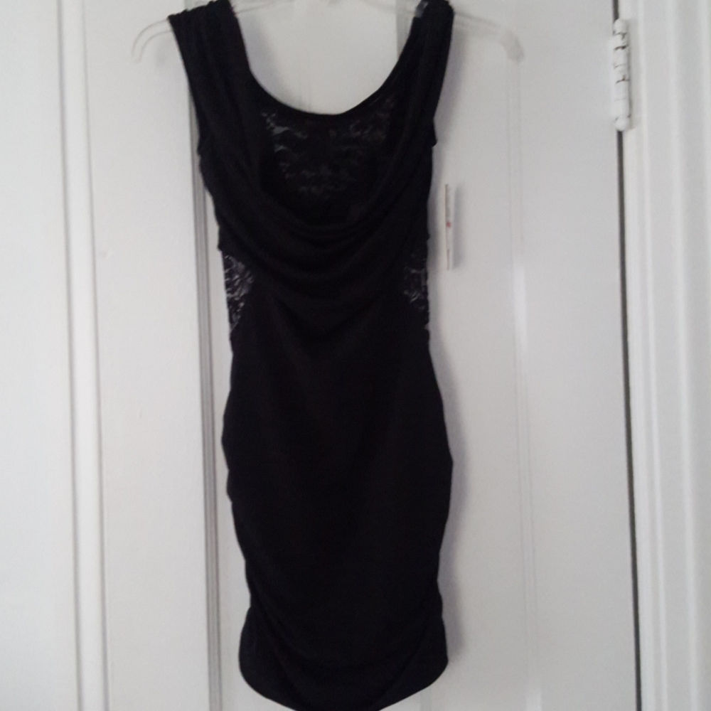 Grass collections black lace dress